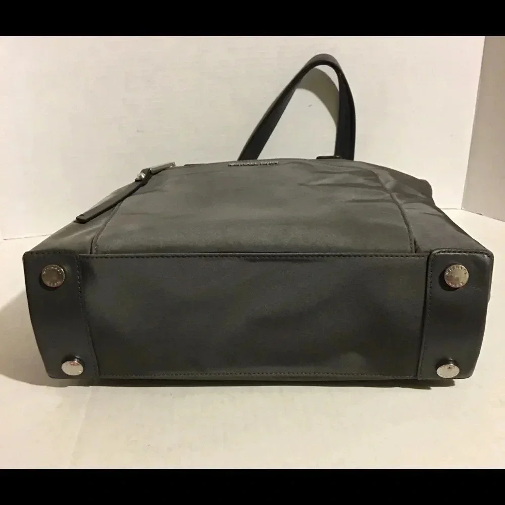 Michael kors grey nylon/ leather hobo handbag